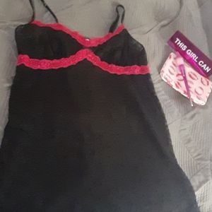 Black and Pink Lace Lingerie